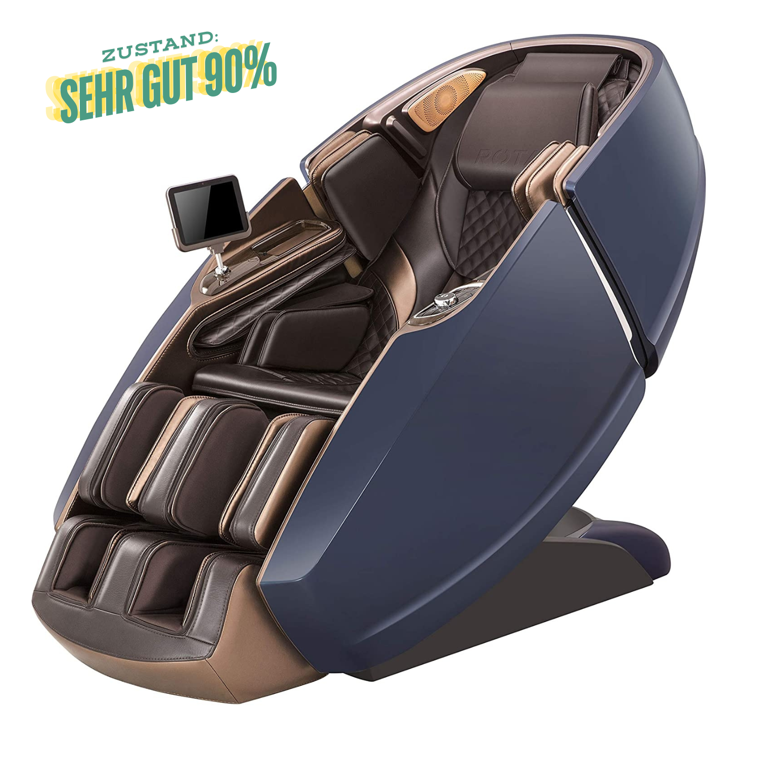 NAIPO 4D High-End Massagesessel, Raumkapsel-Design, integriertes Tablet, Gebraucht/Generalüberholt