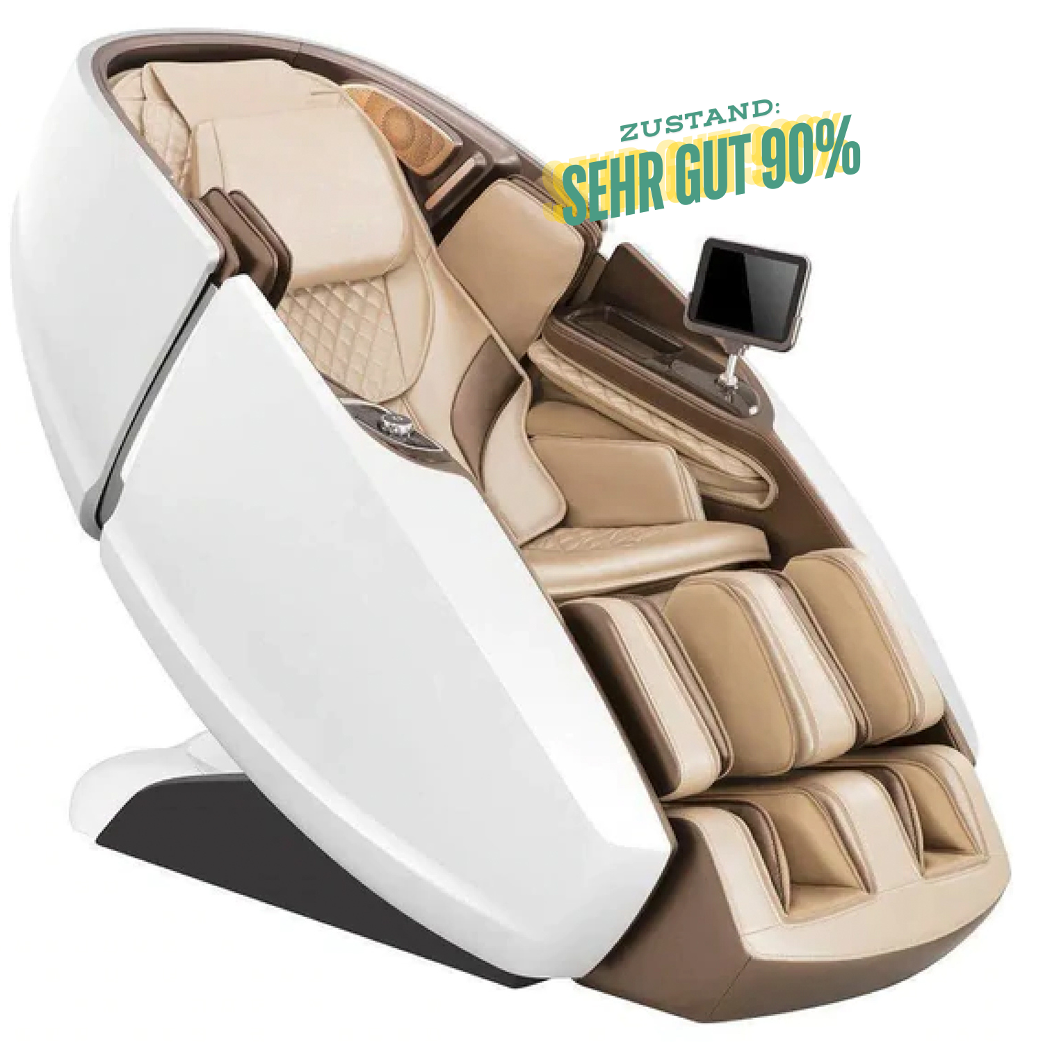 NAIPO 4D High-End Massagesessel, Raumkapsel-Design, integriertes Tablet, Gebraucht/Generalüberholt
