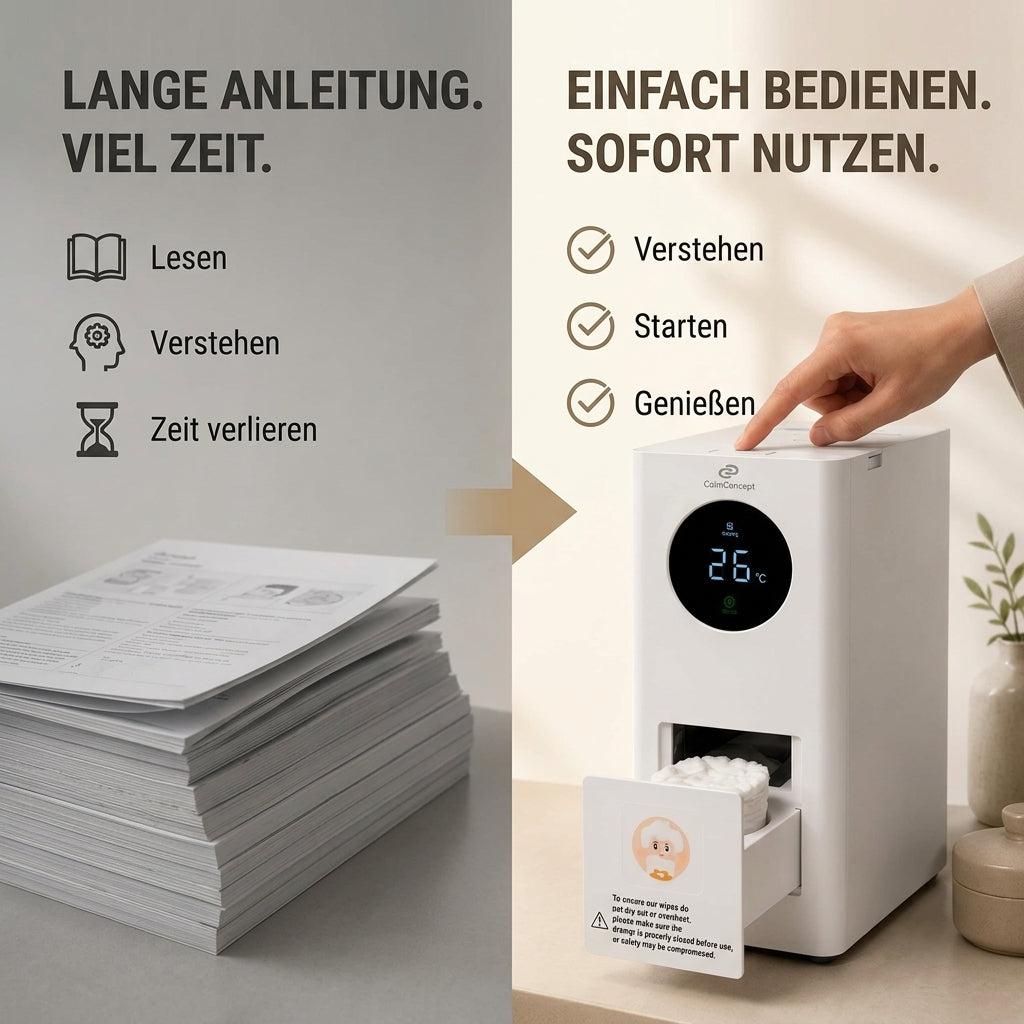 CalmConcept ThermOne Air W2 – Warm- & Kalttuchspender mit Akku