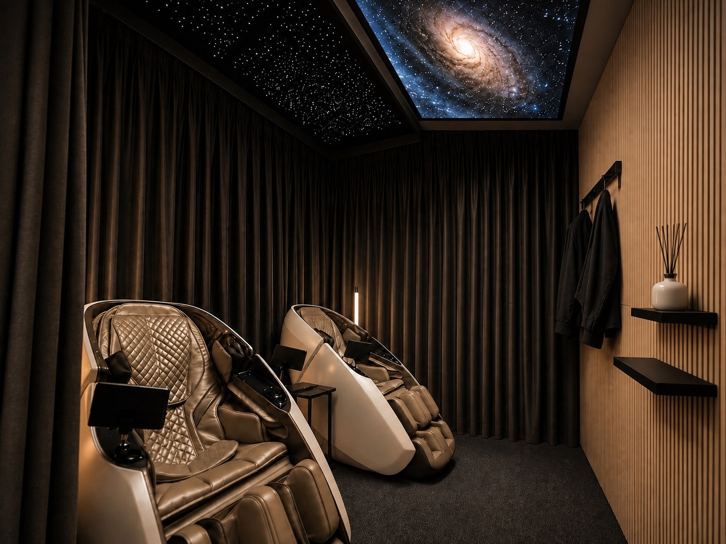 NAIPO Relax Lounge – inkl. NAIPO Sessel, Smart-Screen, Dolby Atmos Sound & ungestörtem Erleben