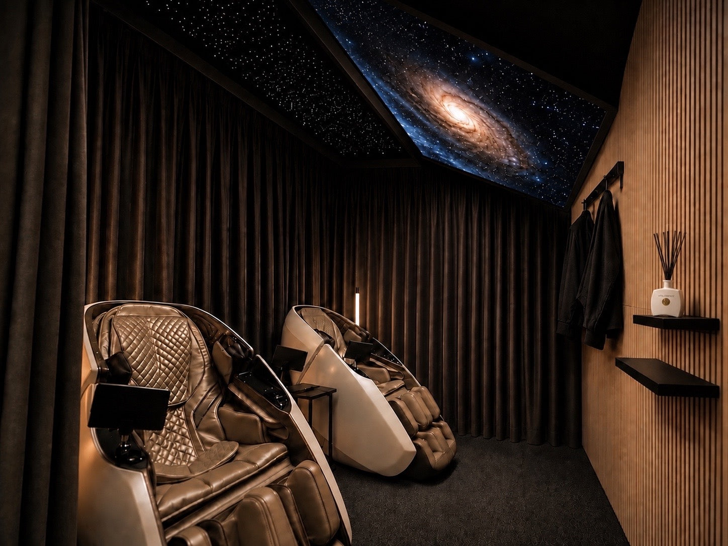NAIPO Relax Lounge – inkl. NAIPO Sessel, Smart-Screen, Dolby Atmos Sound & ungestörtem Erleben