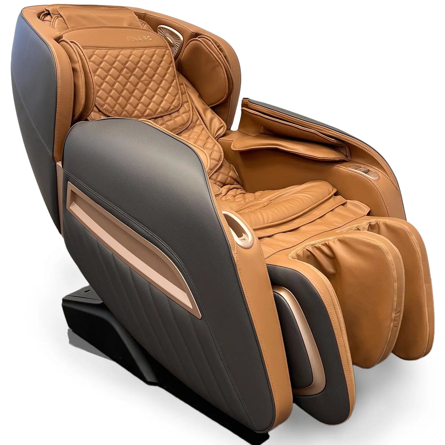 NAIPO® Premium Massagesessel mit Wärmefunktion, Zero Gravity Liegefunktion, Shiatsu, 3D Surround-Sound, Ganzkörpermassage, Körperscan, Ambient Light