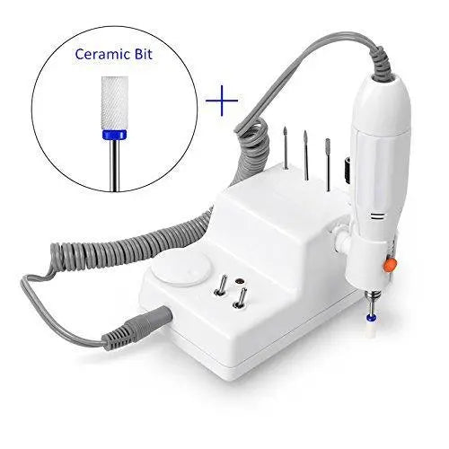 JCMaster 6MCE1, Nagelfräser 6MW + 4x Diamant Aufsätze + 1x Profi Keramik Bit - neuste Generation