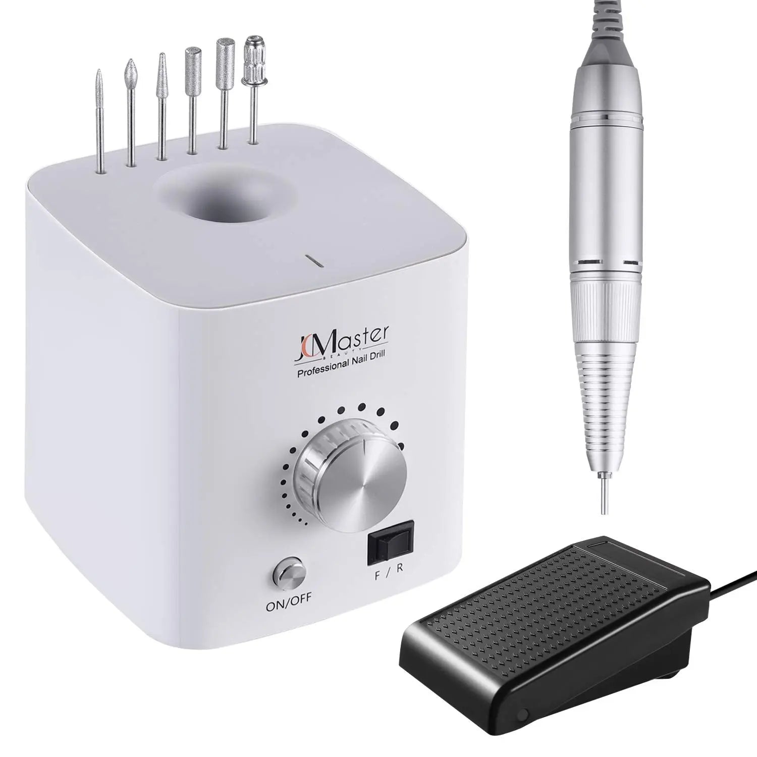 JCMaster Profi Nagelfräser, 30000 U/Min, Inkl. 5 Bits, EasyPro+