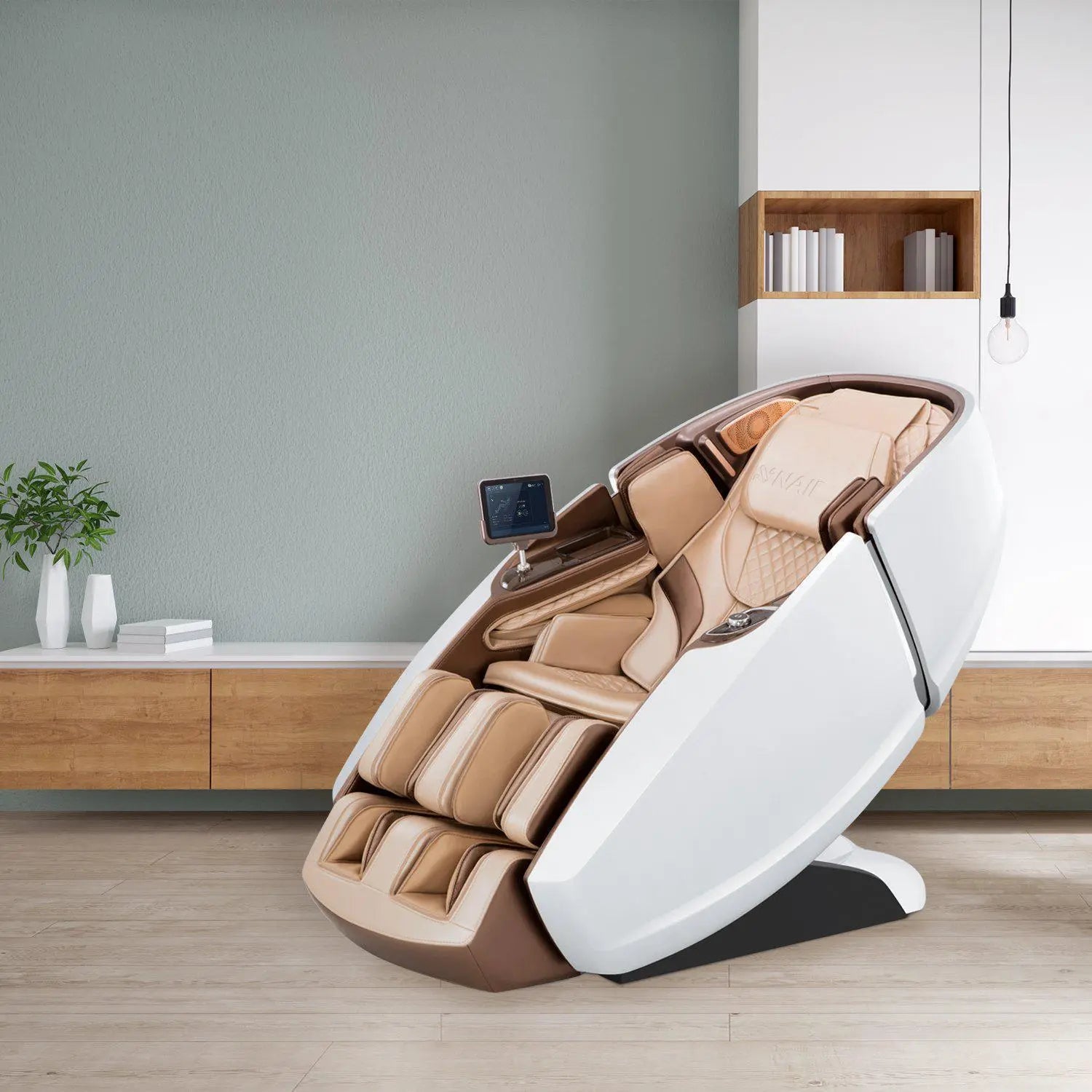 NAIPO 4D High-End Massagesessel S89, Raumkapsel-Design, Aromatherapie, Wärmetherapie, 8-Zoll-Tablet-Steuerung