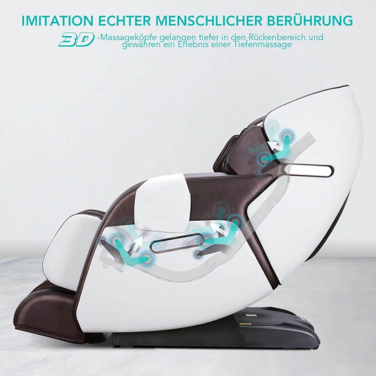 NAIPO Premium 3D Massagesessel, Wärmefunktion, Shiatsu, Zero Gravity, Bluetooth Surround Sound