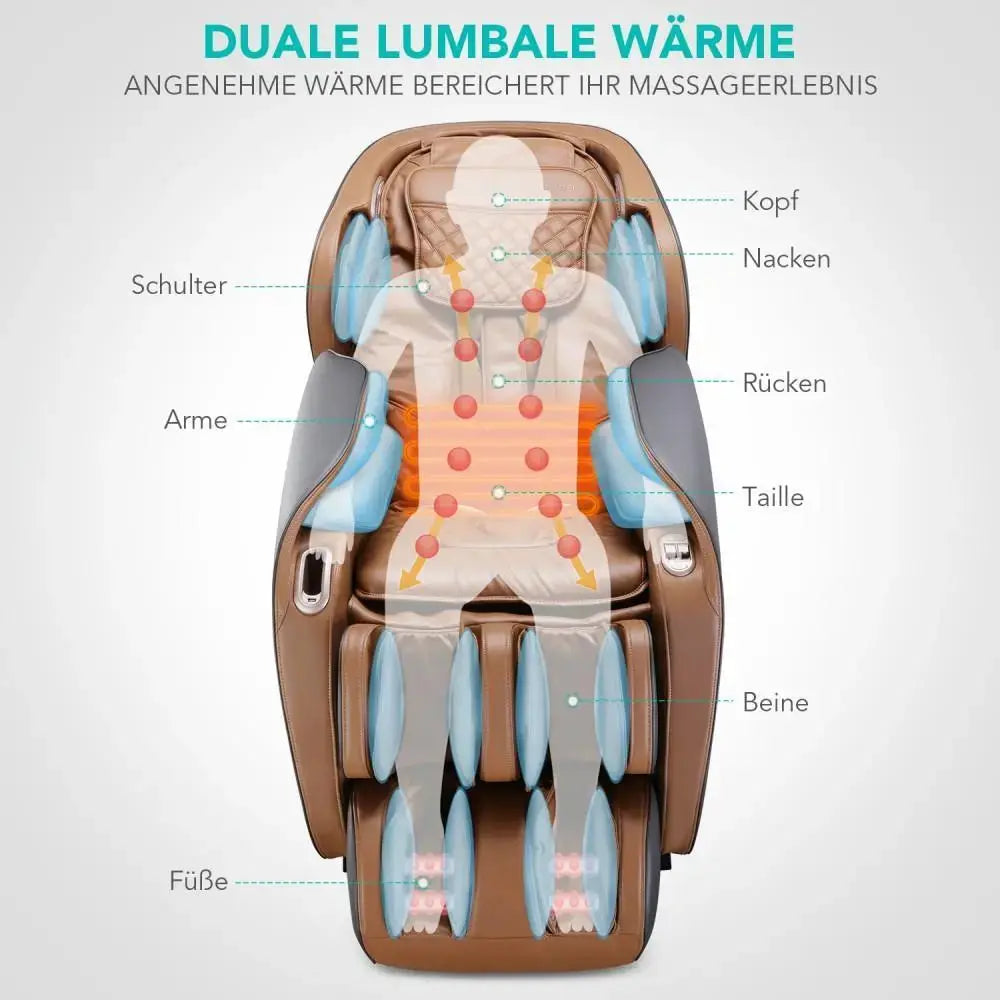 NAIPO Premium Massagesessel mit Wärmefunktion, Zero Gravity, 3D Surround-Sound, Ganzkörpermassage, Gebraucht