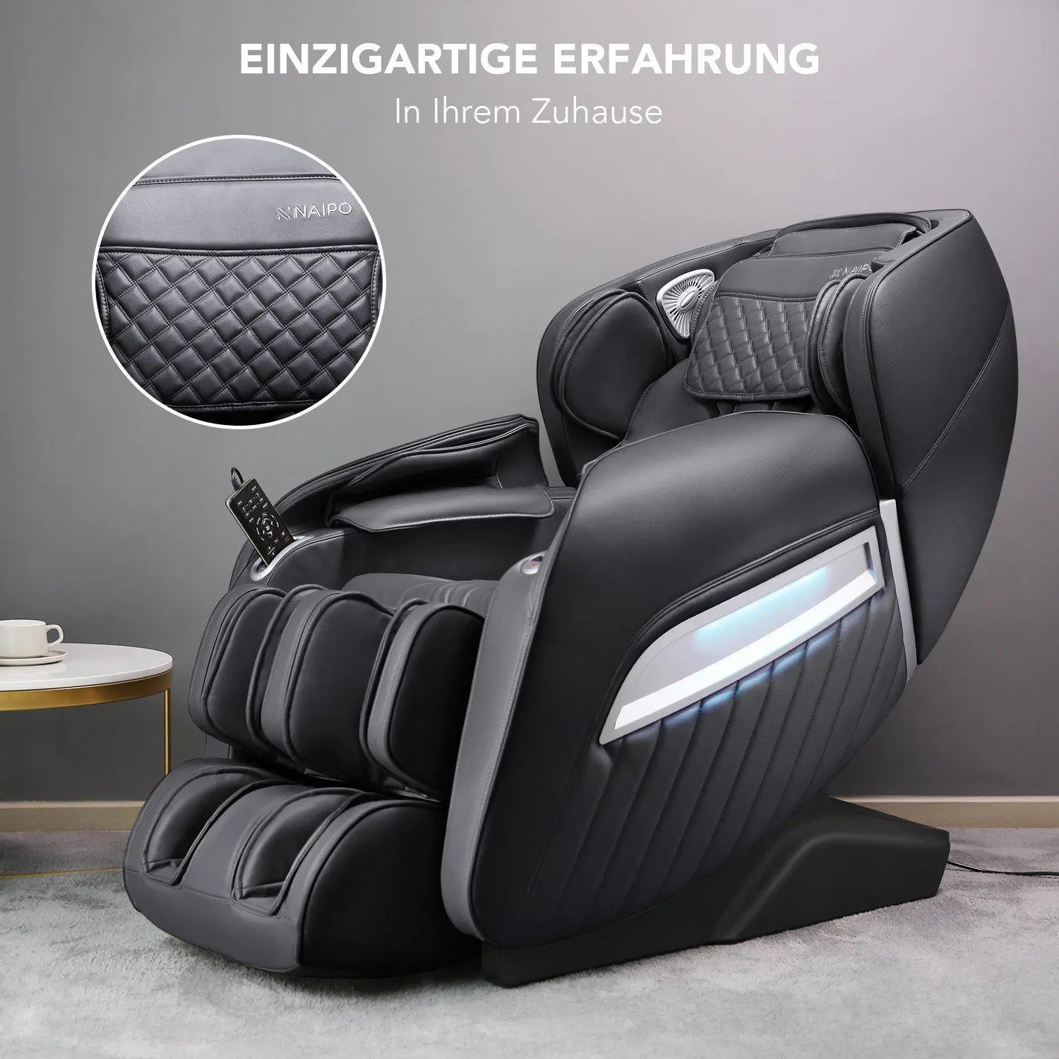 NAIPO Premium Massagesessel, Zero Gravity, 3D Surround-Sound, Vergleichssieger