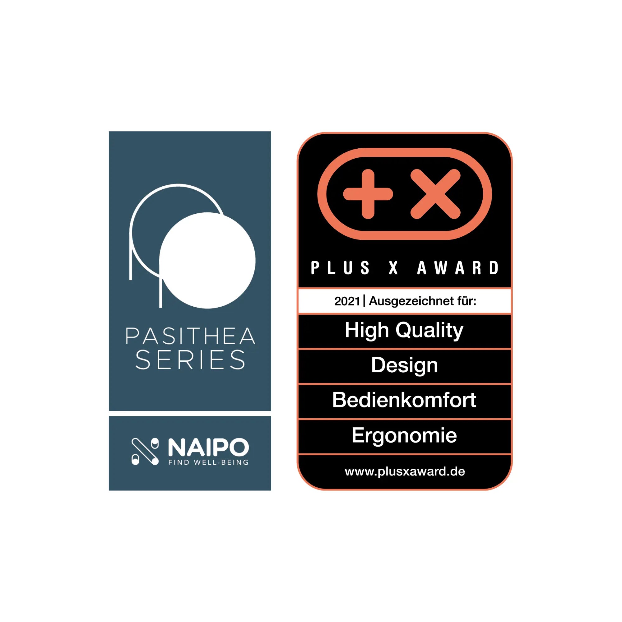 NAIPO Shiatsu Massagesessel, Design-Award, Wärmefunktion, Bluetooth, Liegefunktion, Space-Saving