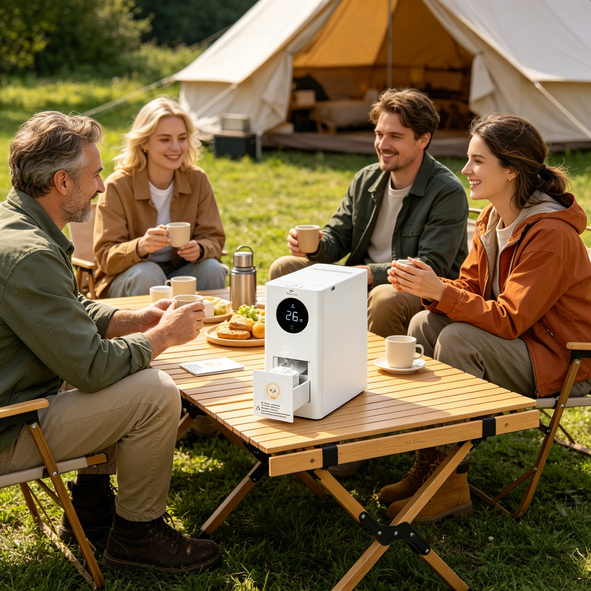 CalmConcept ThermOne Air W2 – Warm- & Kalttuchspender mit Akku