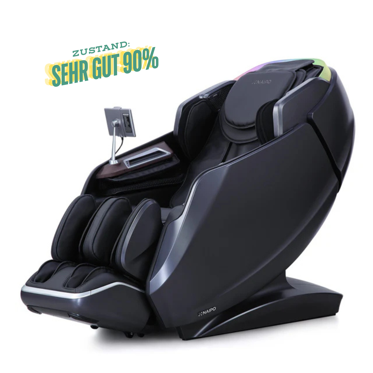 NAIPO 4D High-End Massagesessel S61, Wärmefunktion, 8-inch Tablet-Steuerung, Gebraucht/Generalüberholt