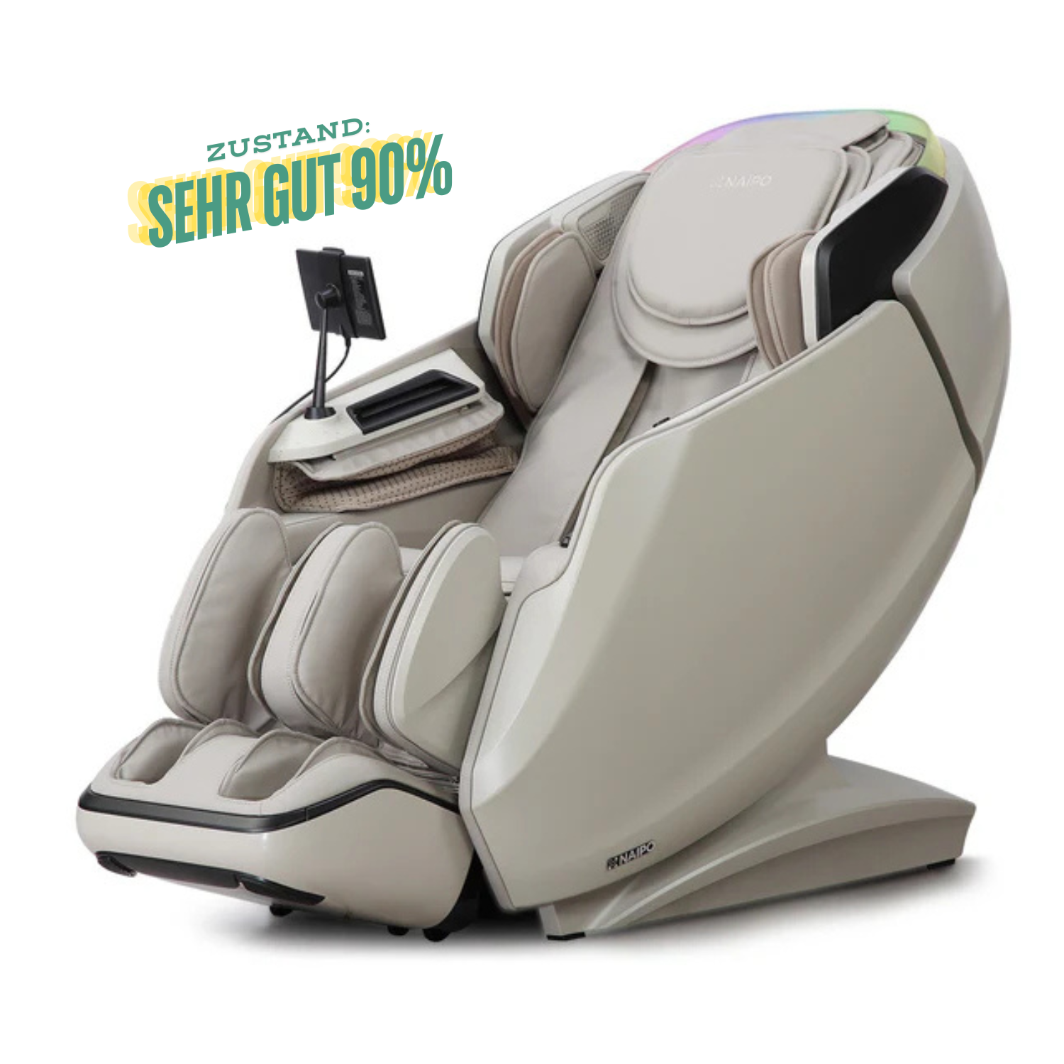 NAIPO 4D High-End Massagesessel S61, Wärmefunktion, 8-inch Tablet-Steuerung, Gebraucht/Generalüberholt