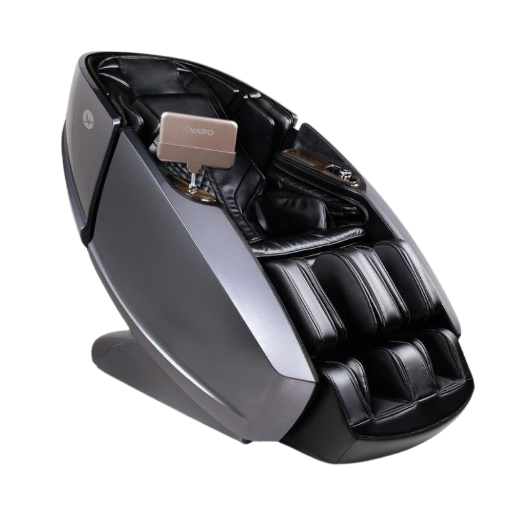 NAIPO 4D High-End Massagesessel S89, Raumkapsel-Design, Aromatherapie, Wärmetherapie, 8-Zoll-Tablet-Steuerung