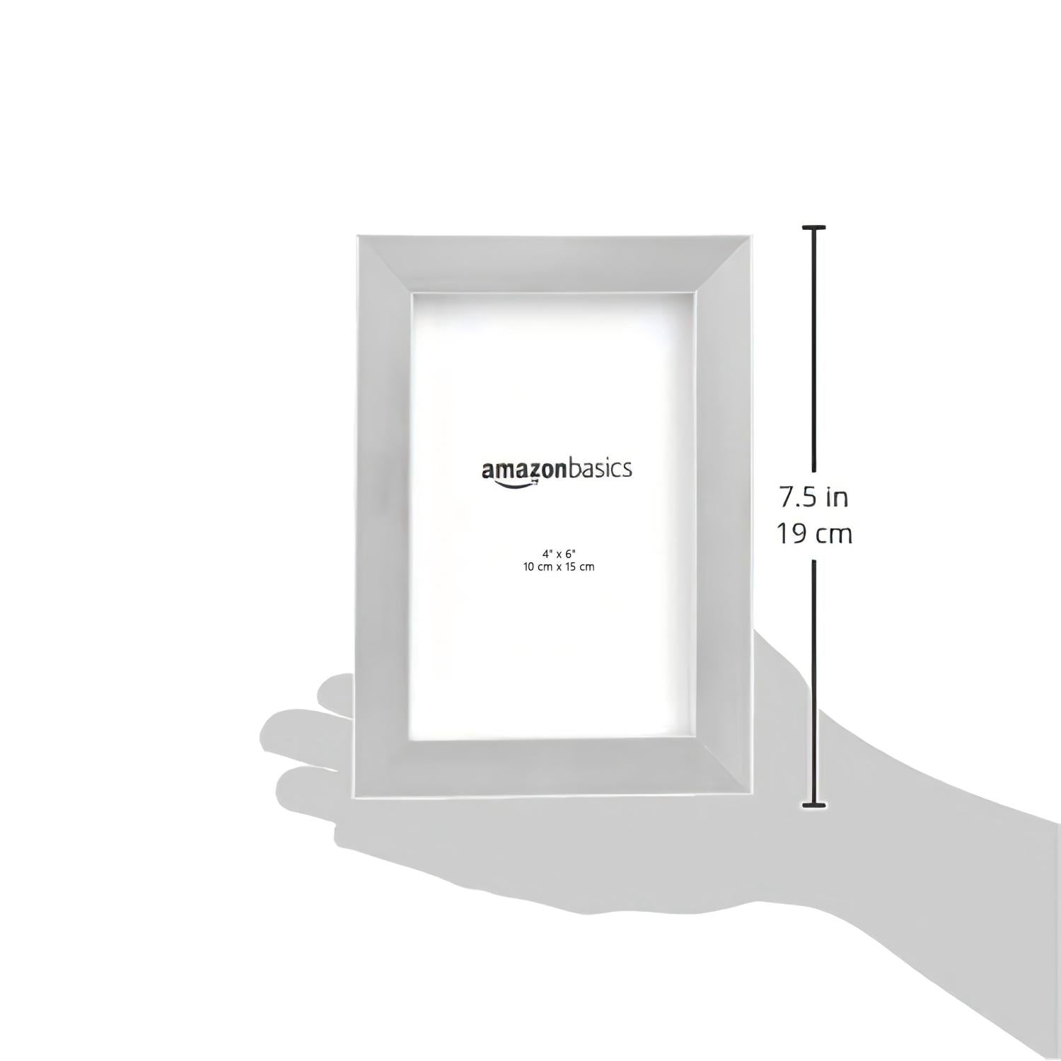 Friends Of NAIPO® Alsterwell fotoram, set med 2 – 10×15 cm nickelfotoram med stativ, för bords- och väggmontering