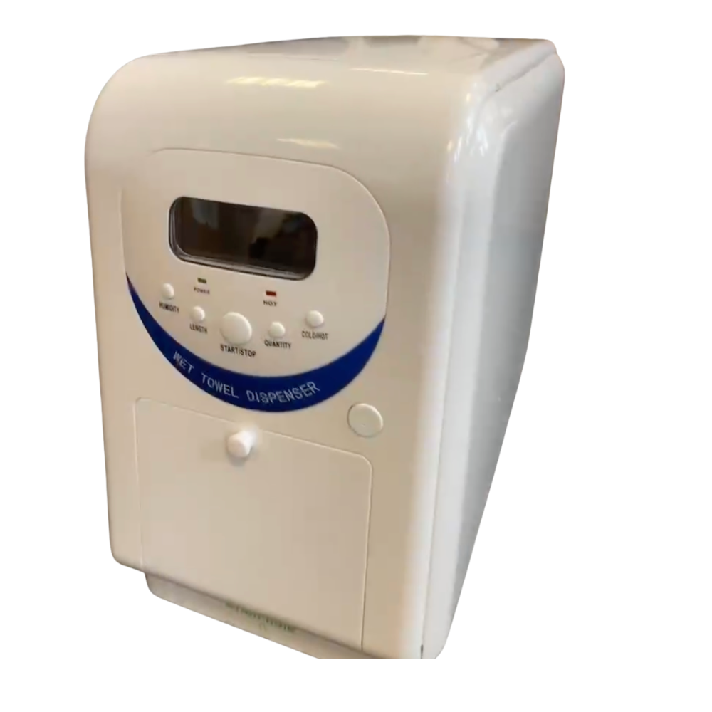 CalmConcept® Warmtuchspender mit Befeuchtung und Heizfunktion (bis zu 60 °C), LED-Display, schnelle 2s-Ausgabe, Hygienischer Einweg-Handtuchwärmer für Spa, Kosmetikstudio, Restaurant & Zuhause, Modell A