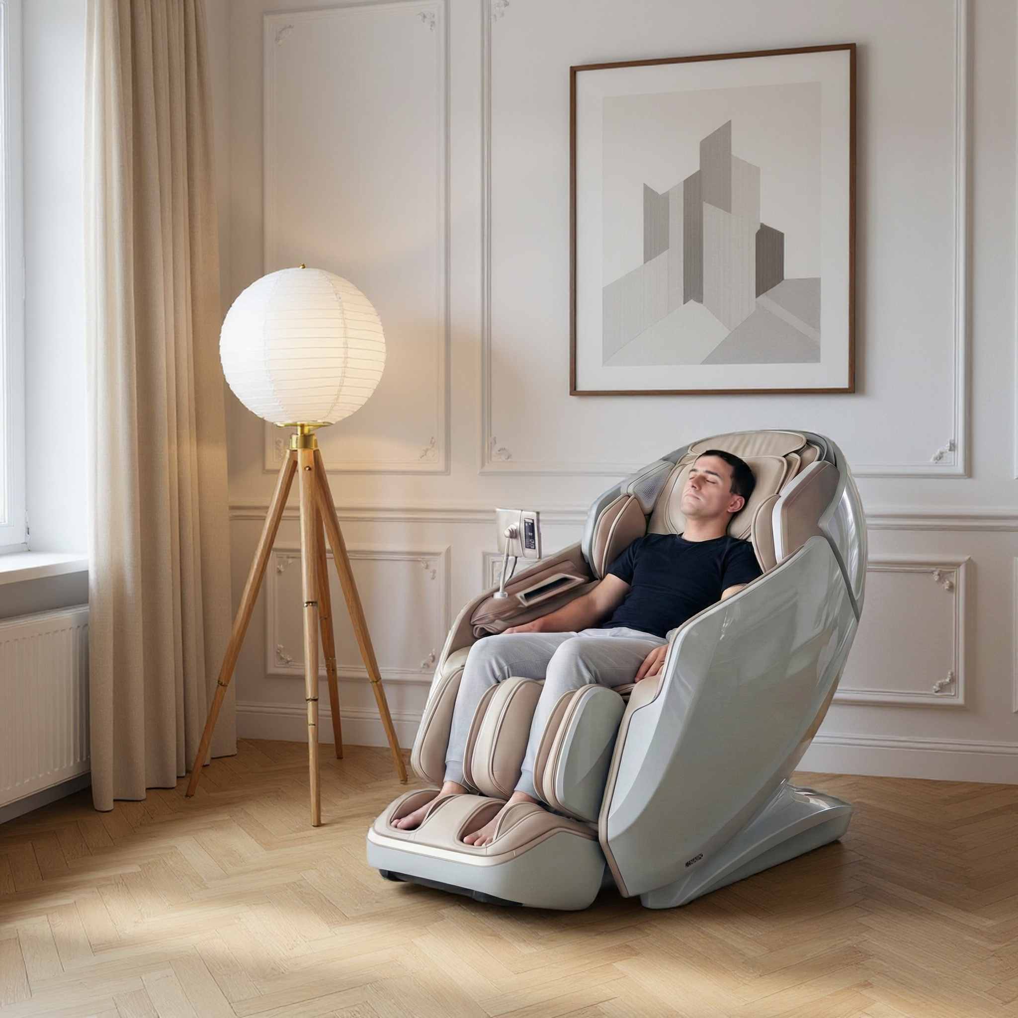 NAIPO 4D High-End Massagesessel S61, Wärmefunktion, 8-inch Tablet-Steuerung