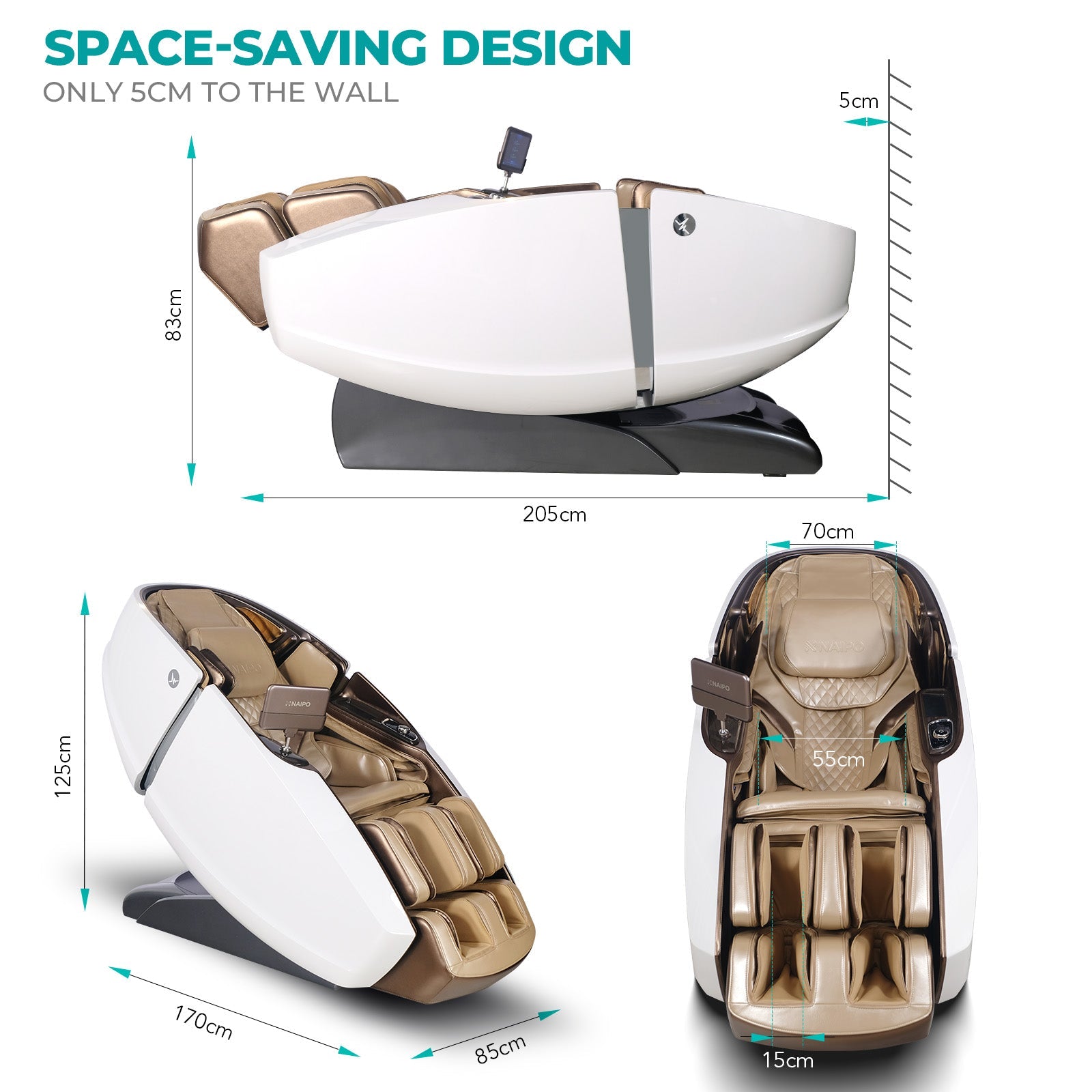 NAIPO Model L Space Capsule high-end massage chair with AI