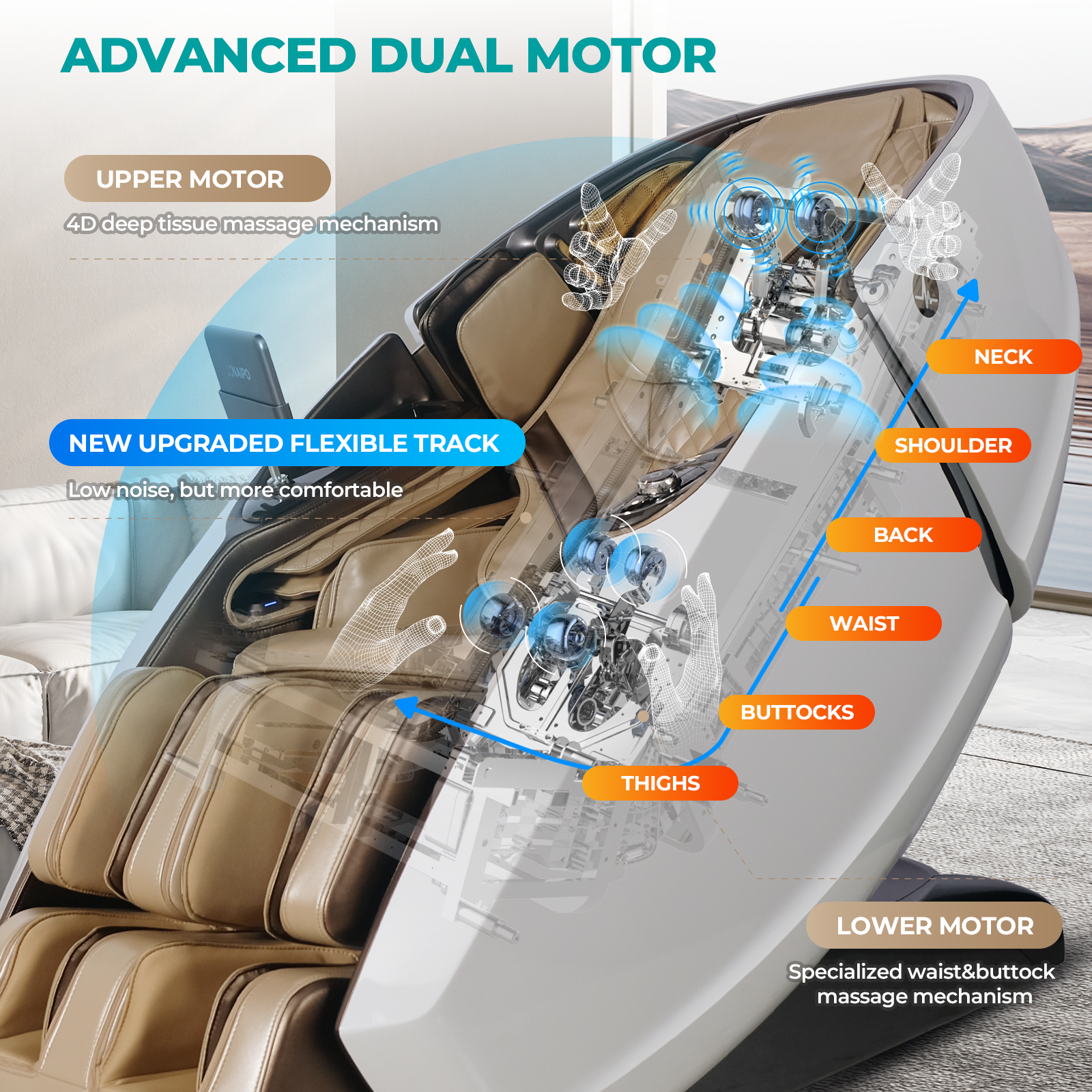 NAIPO Model L Space Capsule high-end massage chair with AI