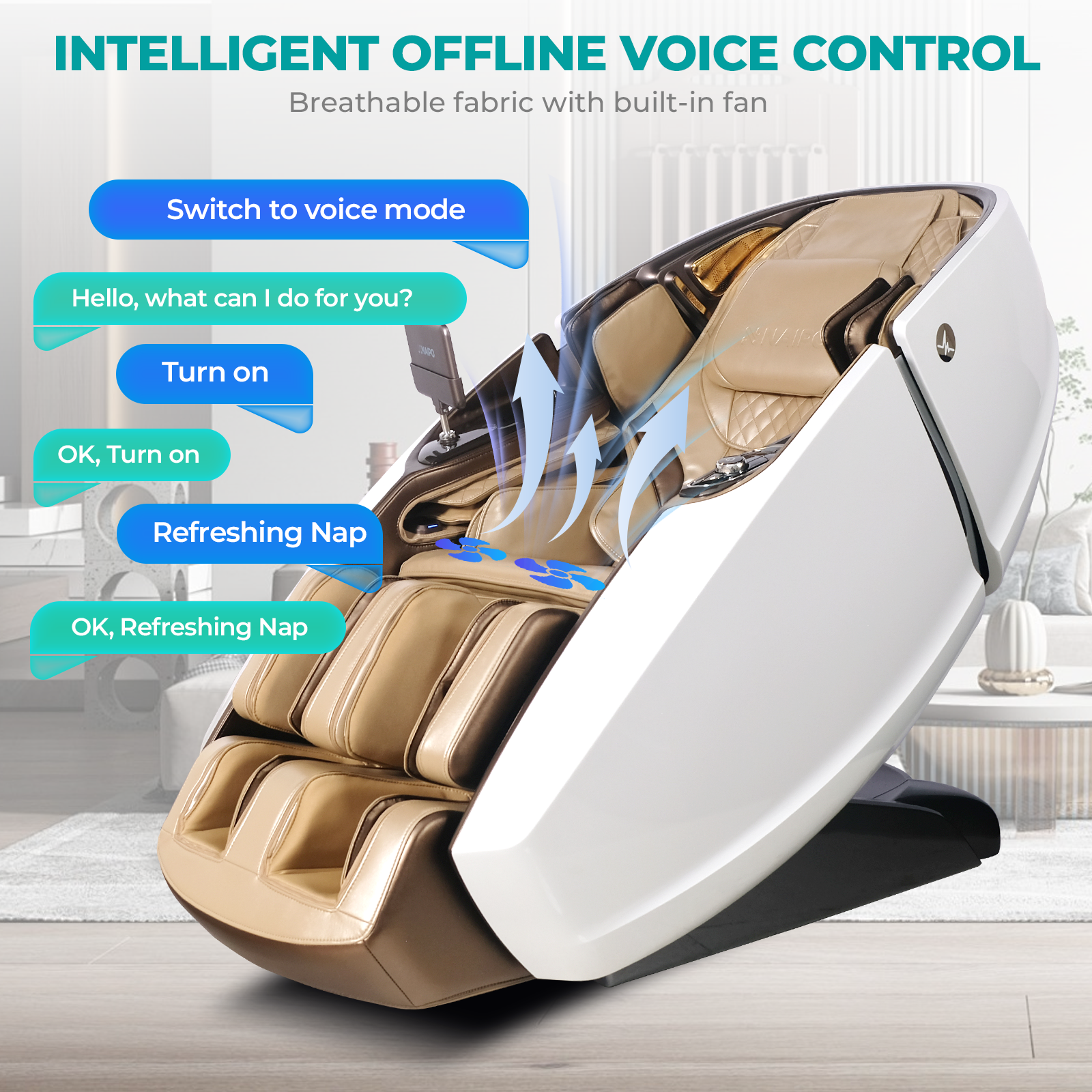 NAIPO Model L Space Capsule high-end massage chair with AI