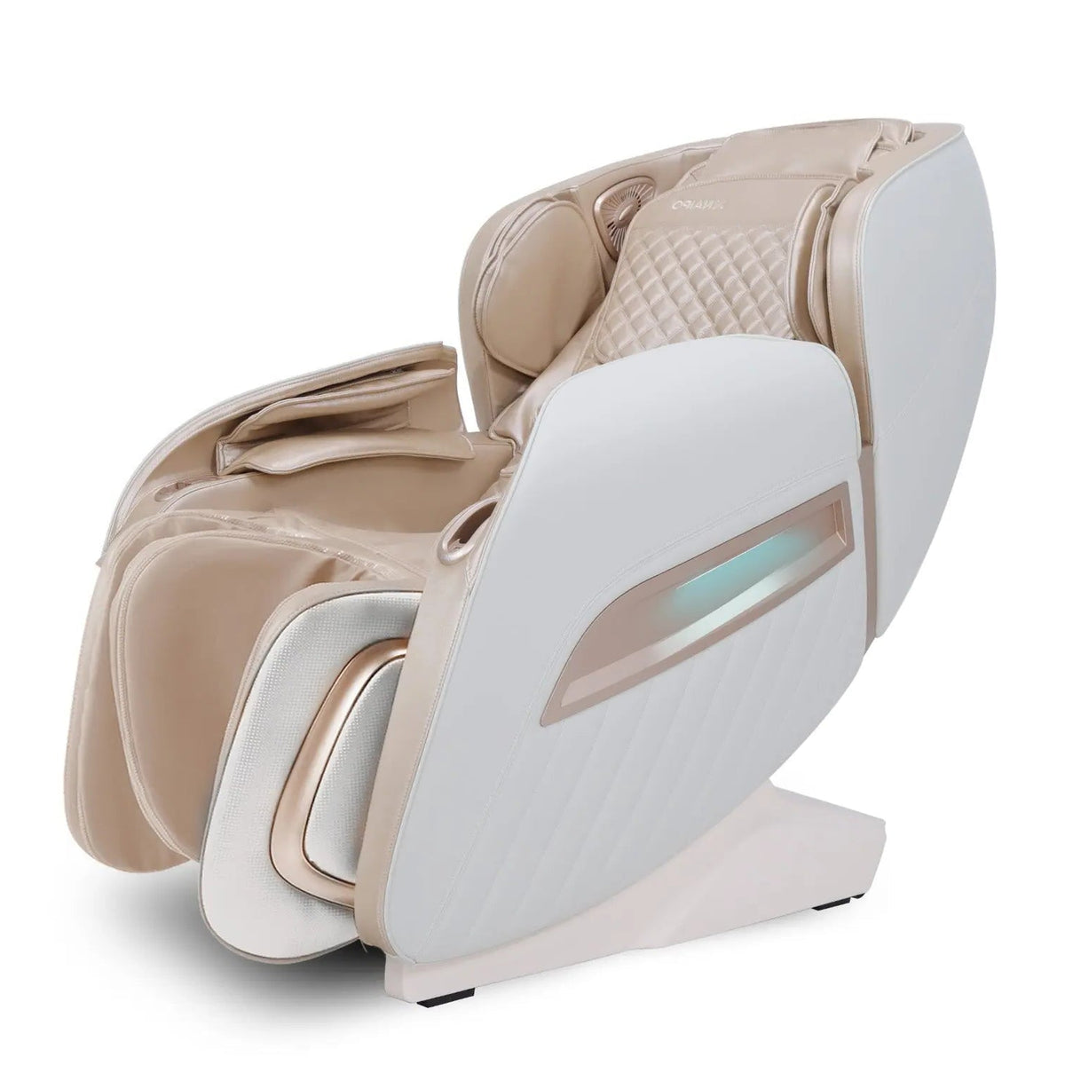 NAIPO® Shiatsu massagestol med värmefunktion, noll tyngdkraft, utan fotstöd, idealisk för kommersiellt och privat bruk, omgivande ljus