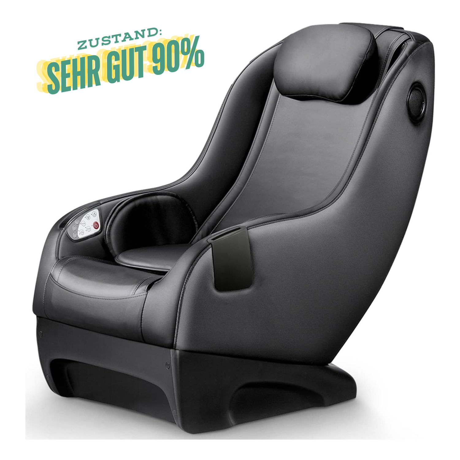 NAIPO Shiatsu Massagesessel, Modernes Design, Lautsprecher, Bluetooth, Platzwunder, Gebraucht/Generalüberholt