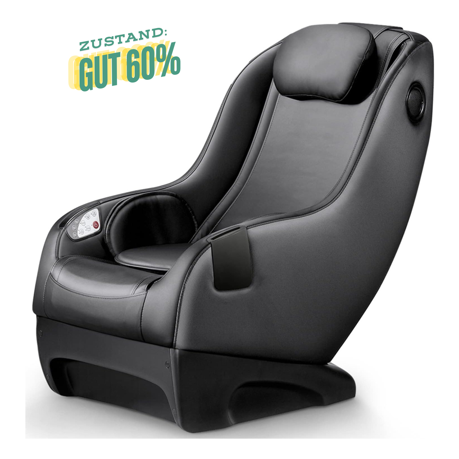NAIPO Shiatsu Massagesessel, Modernes Design, Lautsprecher, Bluetooth, Platzwunder, Gebraucht/Generalüberholt