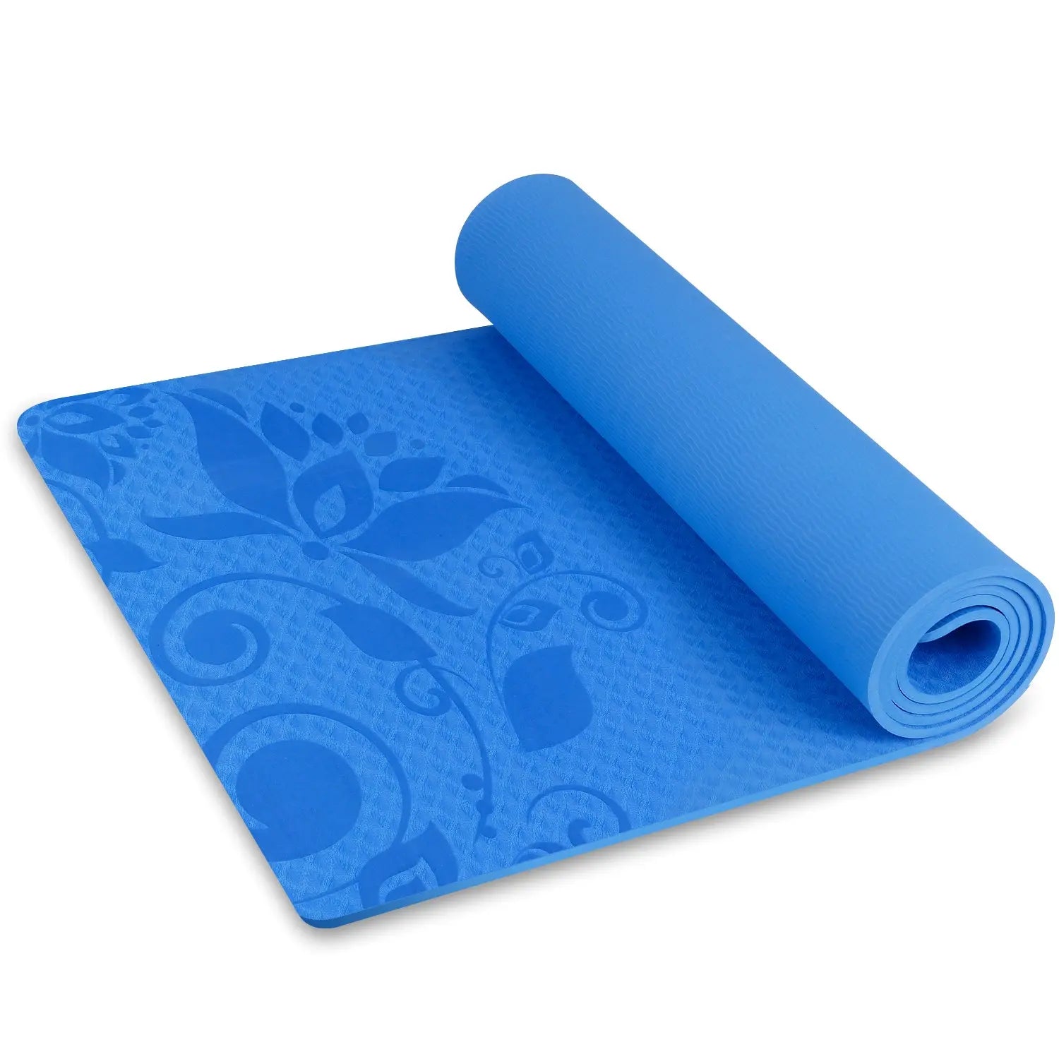 INTEY Yogamatte Gymnastikmatte rutschfest TPE rutschfest Übungsmatte Sportmatte Fitnessmatte für Fitness & Gymnastik mit Tragegurt - Maße 180 x 60 x 0.7cm