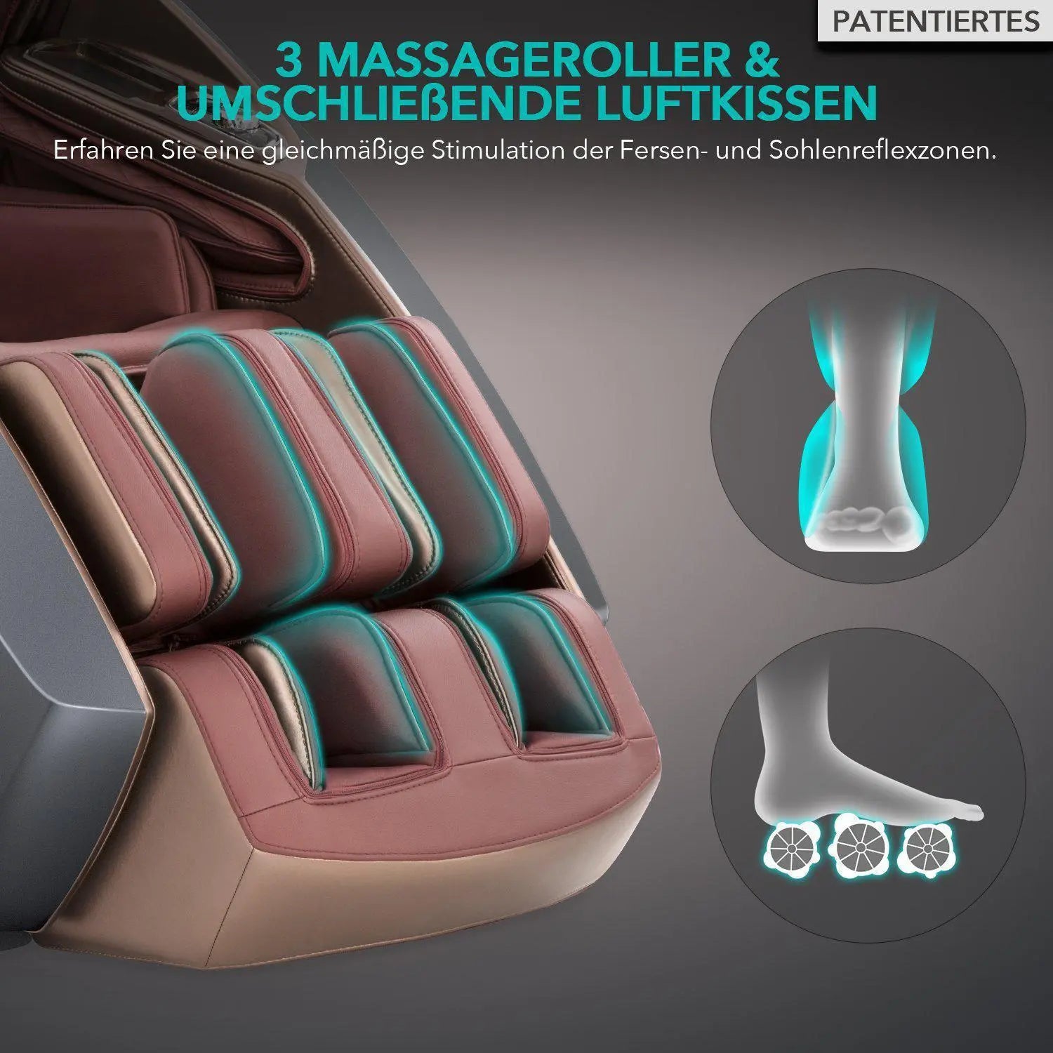 NAIPO 4D High-End Massagesessel S89, Raumkapsel-Design, Aromatherapie, Wärmetherapie, 8-Zoll-Tablet-Steuerung