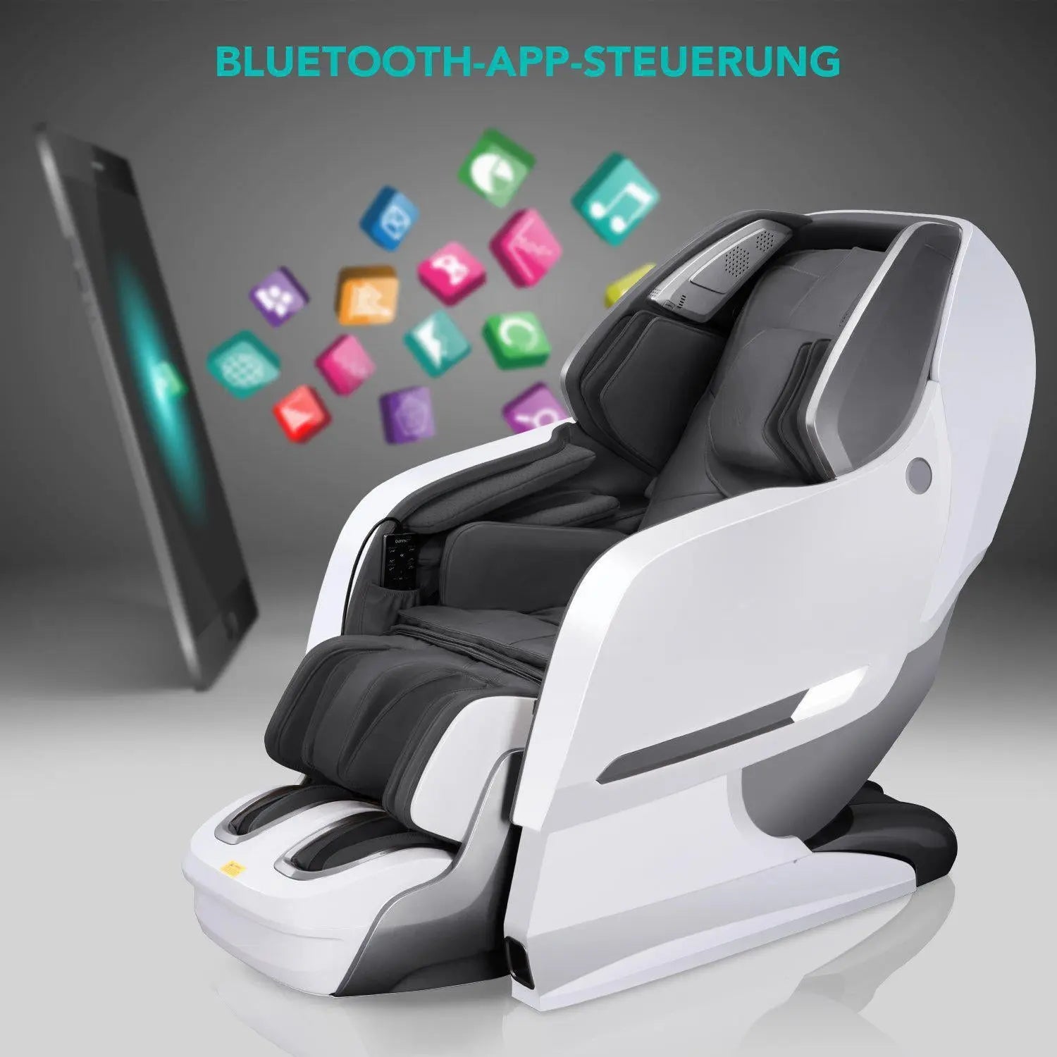 NAIPO 3D Massagesessel Shiatsu , Schwarz, MGC-8600