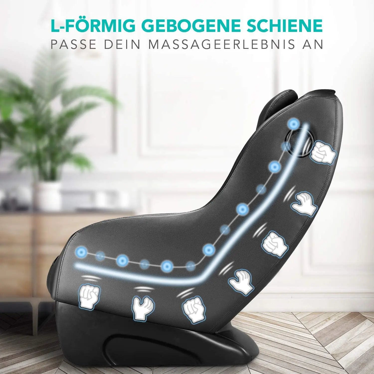 NAIPO Massagesessel Shiatsu, Modernes Design, Platz-Wunder