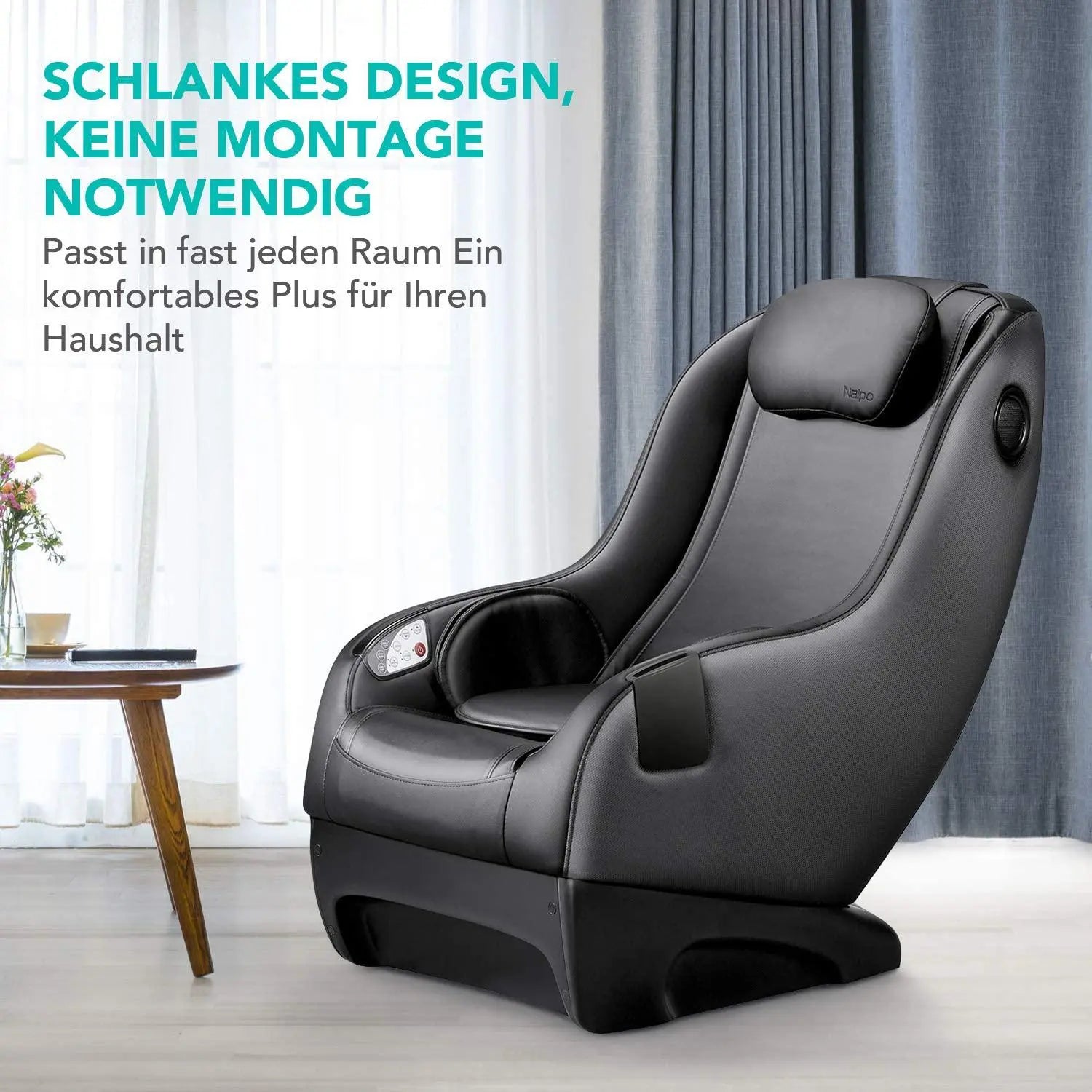 NAIPO Massagesessel Shiatsu, Modernes Design, Platz-Wunder