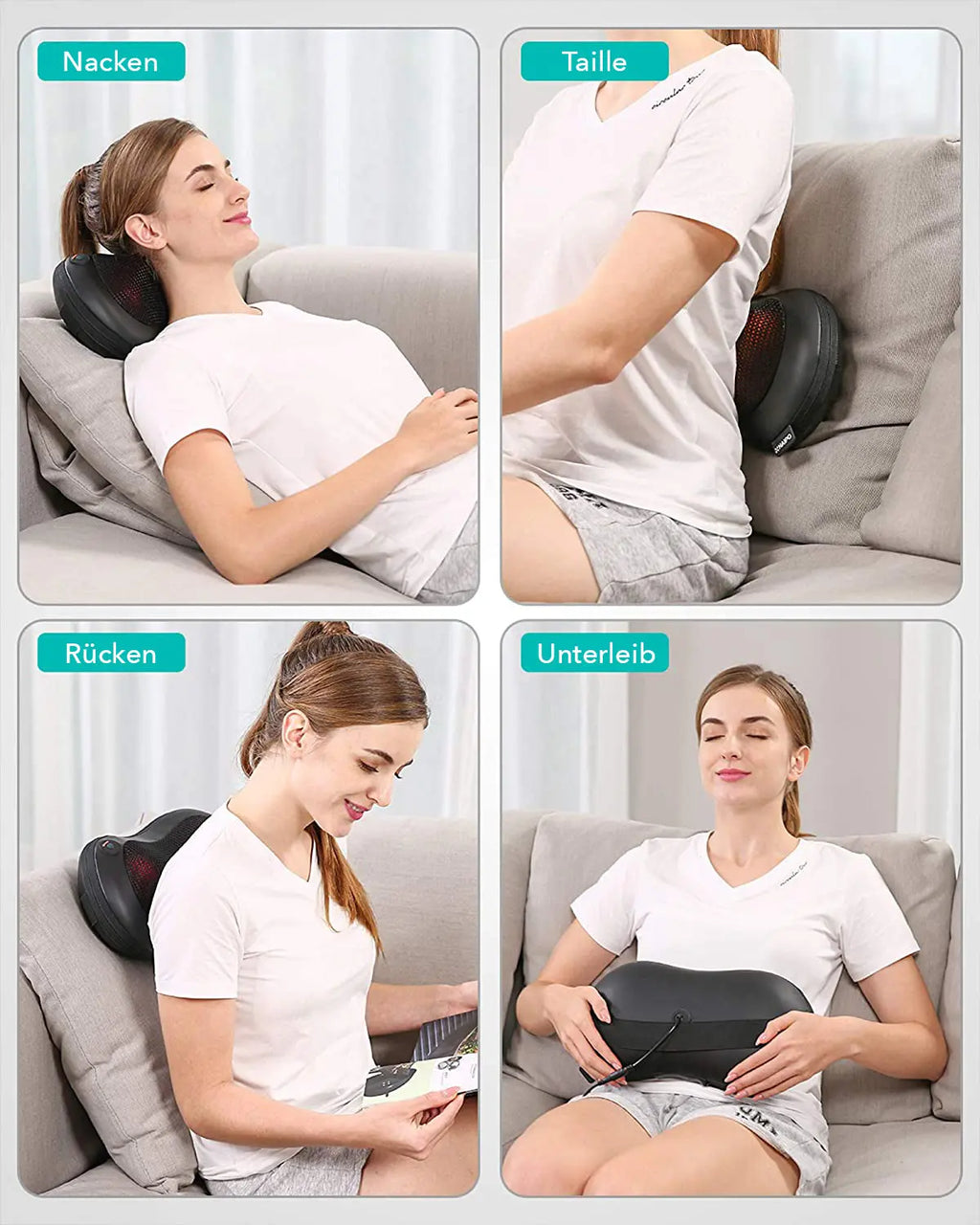 Naipo Shiatsu Massage Pillow Back Neck Massager - gaiten
