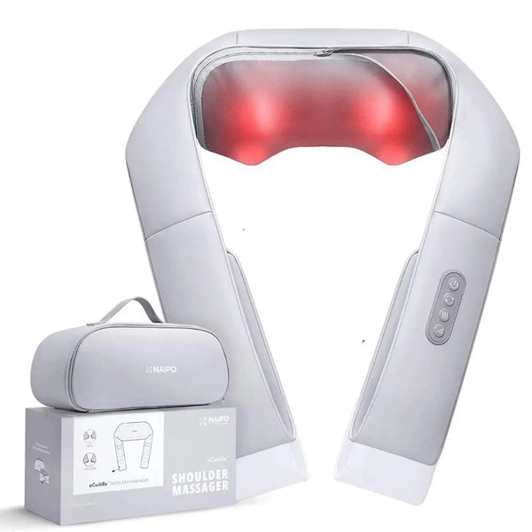 NAIPO oCuddle™️ Massagegerät Shiatsu, Infrarot, inkl. Tragetasche, Nackenmassagegerät