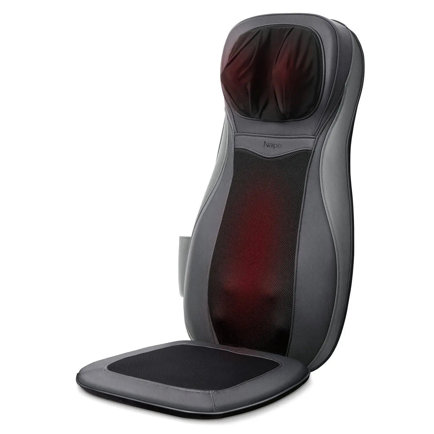 Naipo Massageauflage Shiatsu Rückenmassagegerät Elektrisch Massagegerät mit Wärmefunktion Kneten 3D Rollmassage Vibration